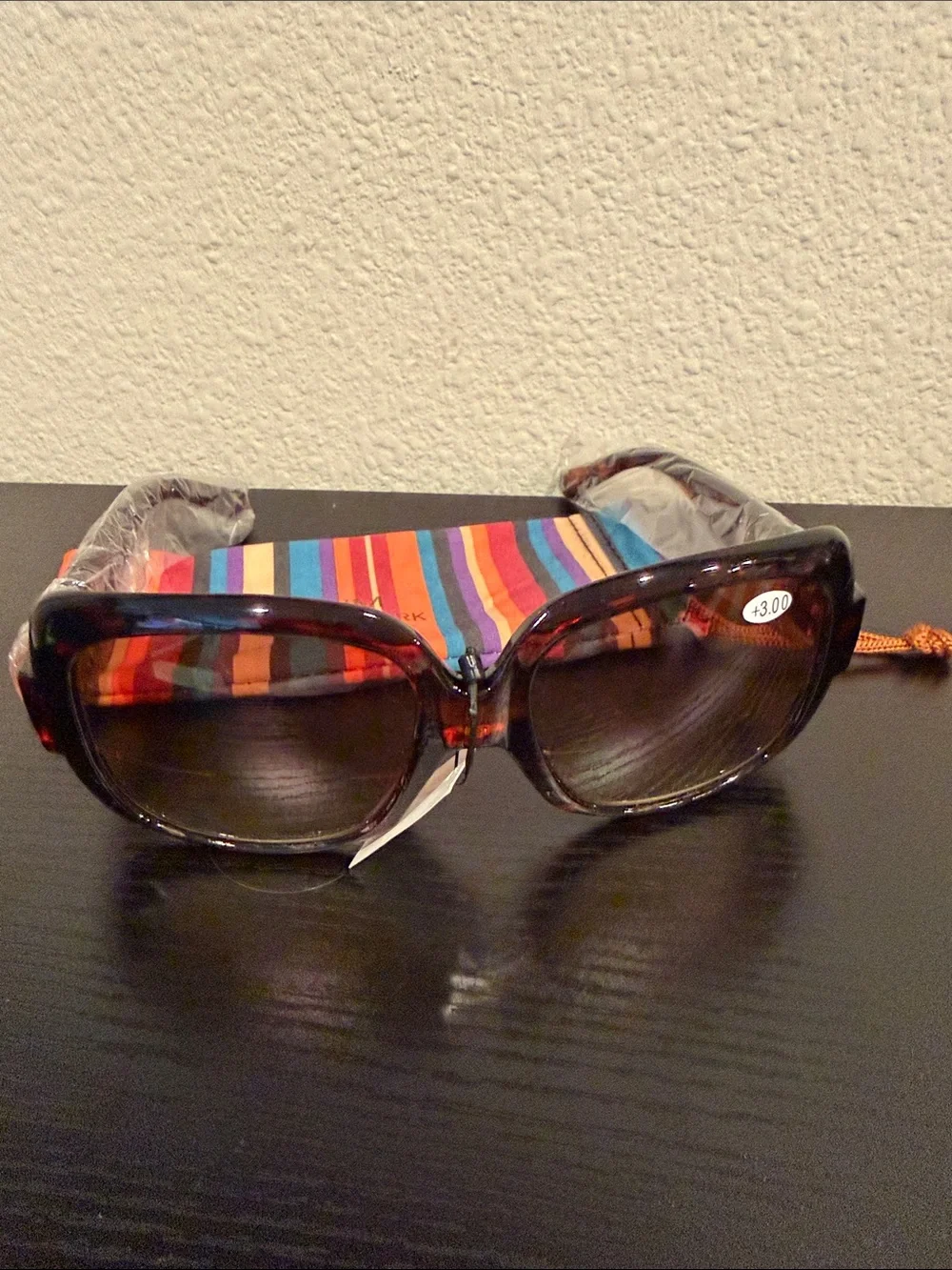 Tortoiseshell Oversized Women’s Sunglasses - +3.00 Reading Lenses